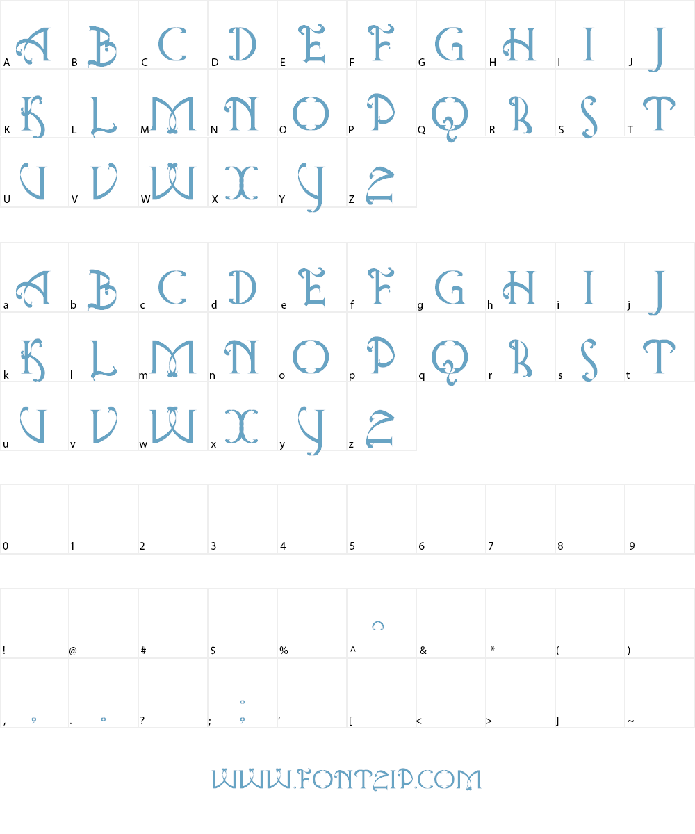 Antique Quest St Font Character